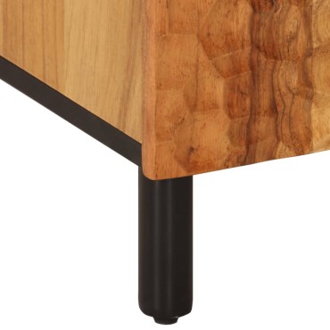 vidaXL Ντουλάπι Μπάνιου 38x33x58cm από Μασίφ Ξύλο Ακακίας 1 τεμ.