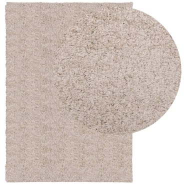 vidaXL Χαλί Shaggy PAMPLONA με Ψηλό Πέλος Μοντέρνο Μπεζ 160x230cm