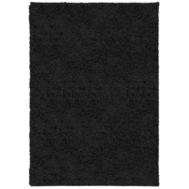 vidaXL Χαλί Shaggy PAMPLONA με Ψηλό Πέλος Μοντέρνο Μαύρο 160x230cm