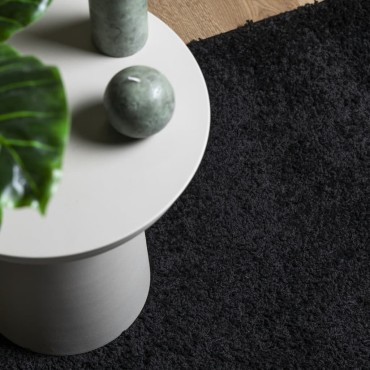 vidaXL Χαλί Shaggy PAMPLONA με Ψηλό Πέλος Μοντέρνο Μαύρο 160x230cm