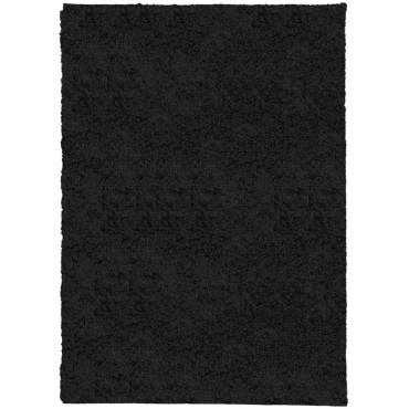vidaXL Χαλί Shaggy PAMPLONA με Ψηλό Πέλος Μοντέρνο Μαύρο 200x280cm