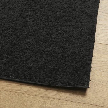 vidaXL Χαλί Shaggy PAMPLONA με Ψηλό Πέλος Μοντέρνο Μαύρο 200x280cm