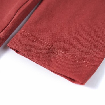 Μπλουζάκι Παιδικό Μακρυμάνικο Burnt Red Χρώμα 92