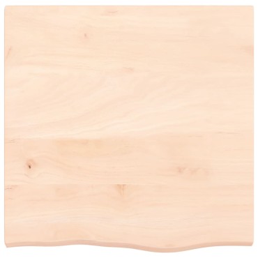 vidaXL Ράφι Τοίχου 60x60x(2-4)cm από Ακατέργαστο Μασίφ Ξύλο Δρυός 1 τεμ.