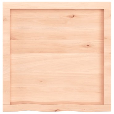 vidaXL Ράφι Τοίχου 60x60x(2-4)cm από Ακατέργαστο Μασίφ Ξύλο Δρυός 1 τεμ.