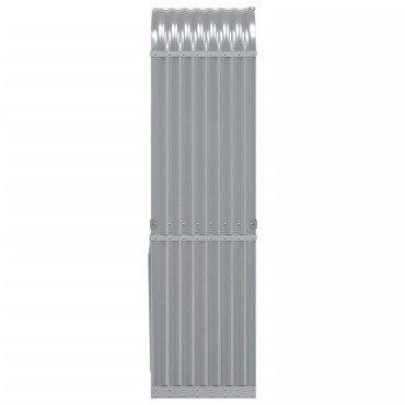 vidaXL Ξυλοθήκη Ανοιχτό Γκρι 40x45x170 εκ. από Γαλβανισμένο Ατσάλι