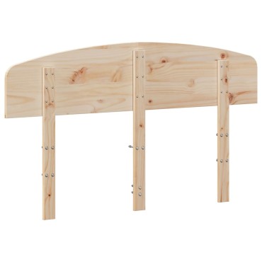 vidaXL Κεφαλάρι από Μασίφ Ξύλο Πεύκου 125,5x3,5x81cm 1 τεμ.