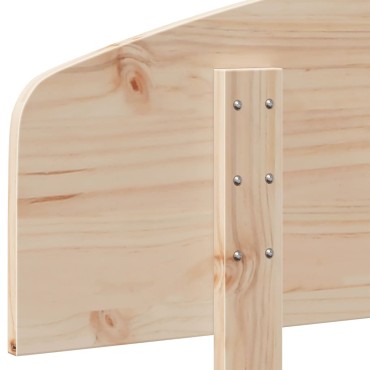 vidaXL Κεφαλάρι από Μασίφ Ξύλο Πεύκου 125,5x3,5x81cm 1 τεμ.