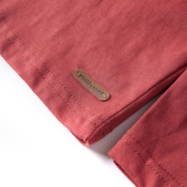 Μπλουζάκι Παιδικό Μακρυμάνικο Χρώμα Burnt Red 140
