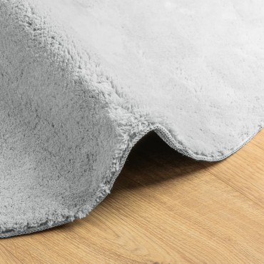 vidaXL Χαλί HUARTE με Κοντό Πέλος Μαλακό/ Πλενόμενο Γκρι