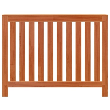vidaXL Κάλυμμα Καλοριφέρ Καφέ Κεριού 108,5x19x84εκ. Μασίφ Ξύλο Πεύκου