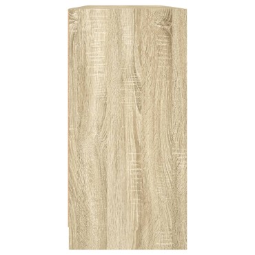 vidaXL Βιβλιοθήκη με Πόρτες Sonoma Δρυς 204x37x75cm Επεξ. Ξύλο 1 τεμ.