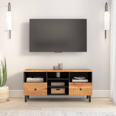 vidaXL Έπιπλο Τηλεόρασης 100x33x46cm από Μασίφ Ξύλο Ακακίας