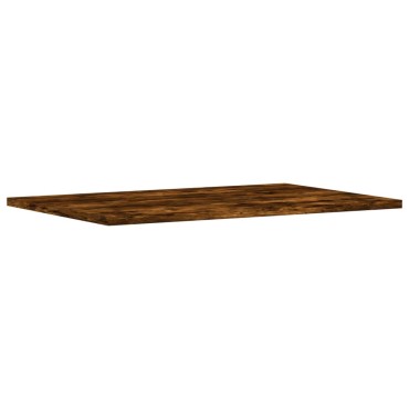 vidaXL Ράφια Τοίχου 4 τεμ. Καπνιστή Δρυς 60x40x1,5cm Επεξεργ. Ξύλο