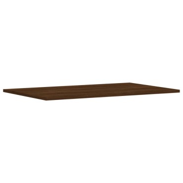 vidaXL Ράφια Τοίχου 4 τεμ. Καφέ Δρυς 80x50x1,5cm από Επεξεργ. Ξύλο
