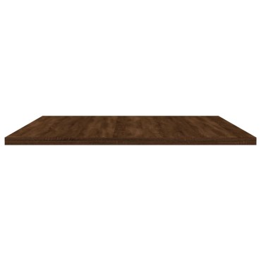 vidaXL Ράφια Τοίχου 4 τεμ. Καφέ Δρυς 80x50x1,5cm από Επεξεργ. Ξύλο