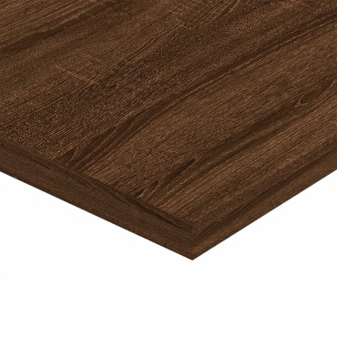 vidaXL Ράφια Τοίχου 4 τεμ. Καφέ Δρυς 80x50x1,5cm από Επεξεργ. Ξύλο