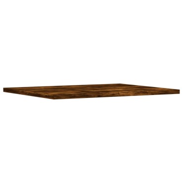 vidaXL Ράφια Τοίχου 4 τεμ. Καπνιστή Δρυς 40x50x1,5cm Επεξ. Ξύλο