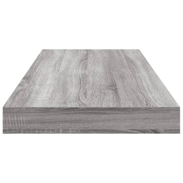 vidaXL Ράφια Τοίχου 4 τεμ. Γκρι Sonoma 60x10x1,5cm Επεξεργ. Ξύλο