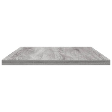vidaXL Ράφια Τοίχου 4 τεμ. Γκρι Sonoma 60x20x1,5cm Επεξεργ. Ξύλο