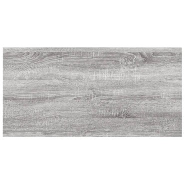 vidaXL Ράφια Τοίχου 4 τεμ. Γκρι Sonoma 60x20x1,5cm Επεξεργ. Ξύλο
