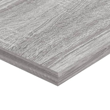 vidaXL Ράφια Τοίχου 4 τεμ. Γκρι Sonoma 60x20x1,5cm Επεξεργ. Ξύλο