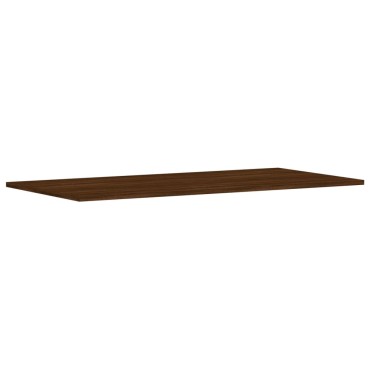 vidaXL Ράφια Τοίχου 4 τεμ. Καφέ Δρυς 100x50x1,5cm από Επεξεργ. Ξύλο