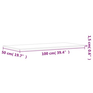 vidaXL Ράφια Τοίχου 4 τεμ. Καφέ Δρυς 100x50x1,5cm από Επεξεργ. Ξύλο