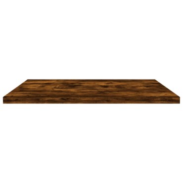 vidaXL Ράφια Τοίχου 4 τεμ. Καπνιστή Δρυς 40x40x1,5cm Επεξεργ. Ξύλο