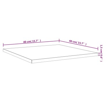 vidaXL Ράφια Τοίχου 4 τεμ. Καπνιστή Δρυς 40x40x1,5cm Επεξεργ. Ξύλο