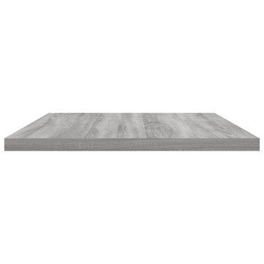 vidaXL Ράφια Τοίχου 4 τεμ. Γκρι Sonoma 60x30x1,5cm Επεξεργ. Ξύλο