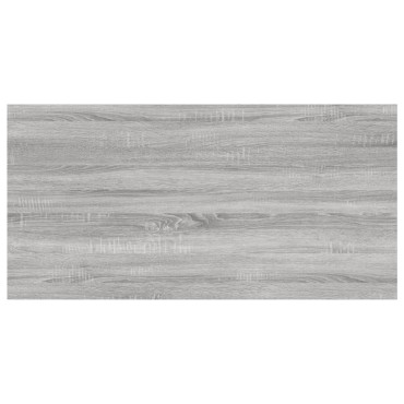 vidaXL Ράφια Τοίχου 4 τεμ. Γκρι Sonoma 60x30x1,5cm Επεξεργ. Ξύλο