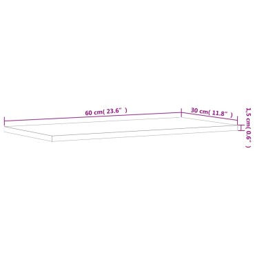 vidaXL Ράφια Τοίχου 4 τεμ. Γκρι Sonoma 60x30x1,5cm Επεξεργ. Ξύλο