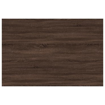 vidaXL Ράφια Τοίχου 4 τεμ. Καφέ Δρυς 60x40x1,5cm από Επεξεργ. Ξύλο