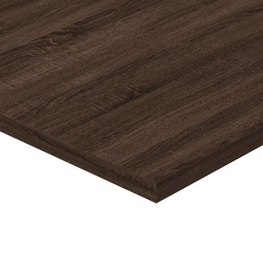 vidaXL Ράφια Τοίχου 4 τεμ. Καφέ Δρυς 60x40x1,5cm από Επεξεργ. Ξύλο