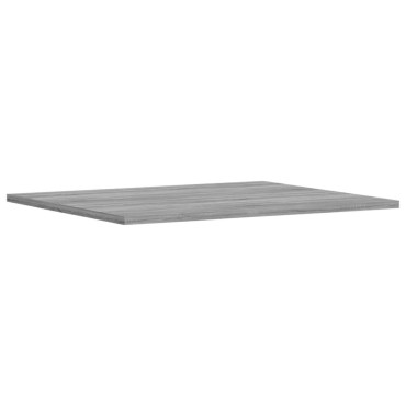 vidaXL Ράφια Τοίχου 4 τεμ. Γκρι Sonoma 60x50x1,5cm Επεξεργ. Ξύλο