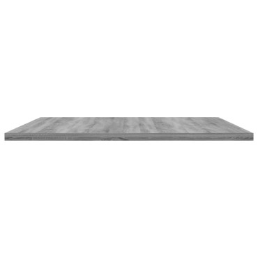 vidaXL Ράφια Τοίχου 4 τεμ. Γκρι Sonoma 60x50x1,5cm Επεξεργ. Ξύλο