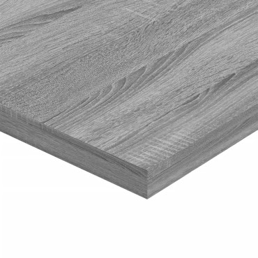 vidaXL Ράφια Τοίχου 4 τεμ. Γκρι Sonoma 60x50x1,5cm Επεξεργ. Ξύλο
