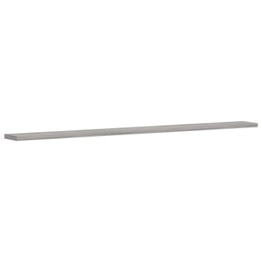 vidaXL Ράφια Τοίχου 4 τεμ. Γκρι Sonoma 100x10x1,5cm Επεξεργ. Ξύλο