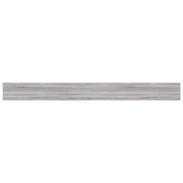 vidaXL Ράφια Τοίχου 4 τεμ. Γκρι Sonoma 100x10x1,5cm Επεξεργ. Ξύλο