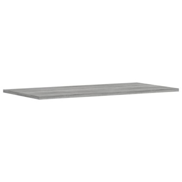 vidaXL Ράφια Τοίχου 4 τεμ. Γκρι Sonoma 80x40x1,5cm Επεξεργ. Ξύλο
