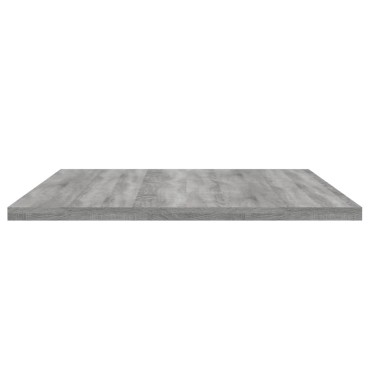 vidaXL Ράφια Τοίχου 4 τεμ. Γκρι Sonoma 80x40x1,5cm Επεξεργ. Ξύλο