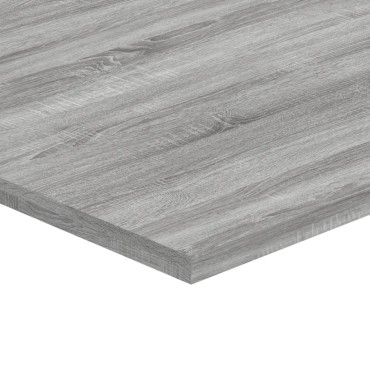 vidaXL Ράφια Τοίχου 4 τεμ. Γκρι Sonoma 80x40x1,5cm Επεξεργ. Ξύλο