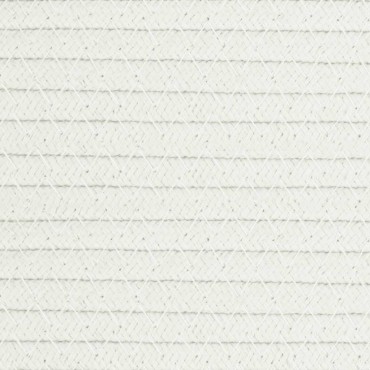 vidaXL Καλάθι Αποθήκευσης Μπεζ και Λευκό Ø38 x 46 εκ. Βαμβακερό