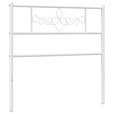 vidaXL Κεφαλάρι Λευκό Μεταλλικό 112x3x90cm 1 τεμ.
