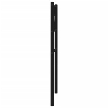 vidaXL Κεφαλάρι Μαύρο Μεταλλικό 112x3x90cm 1 τεμ.