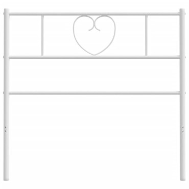 vidaXL Κεφαλάρι Λευκό Μεταλλικό 112x3x90cm 1 τεμ.