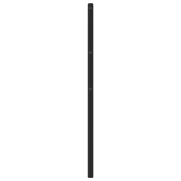 vidaXL Κεφαλάρι Μαύρο Μεταλλικό 206x3x90cm 1 τεμ.