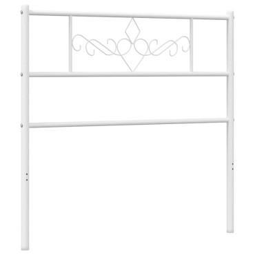 vidaXL Κεφαλάρι Λευκό Μεταλλικό 105x3x90cm 1 τεμ.