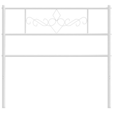 vidaXL Κεφαλάρι Λευκό Μεταλλικό 105x3x90cm 1 τεμ.
